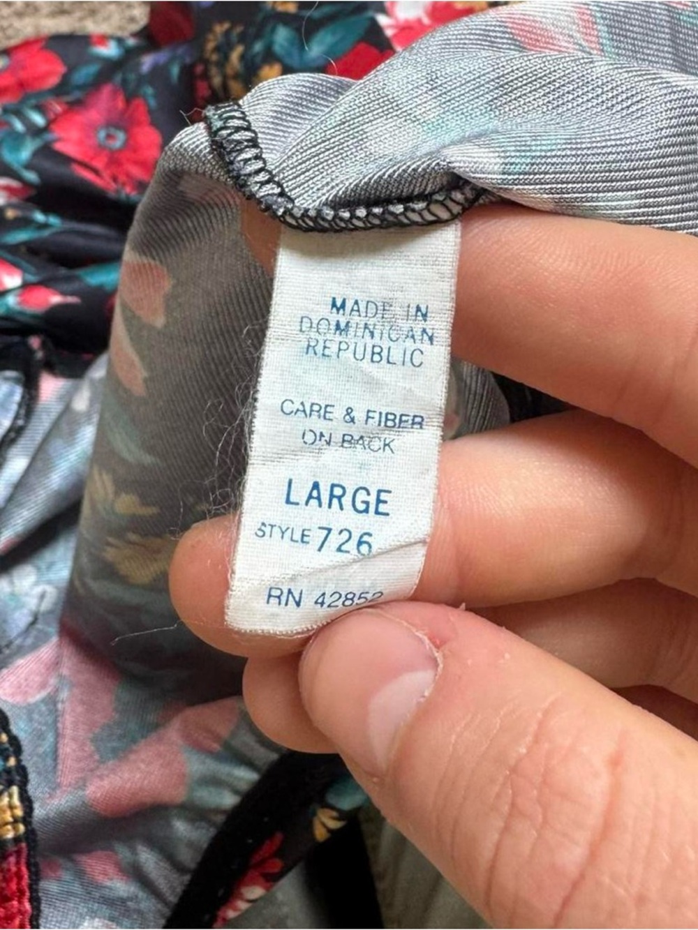 Vintage 80s floral printed slip skirt with lace trim - Picture 5 of 6